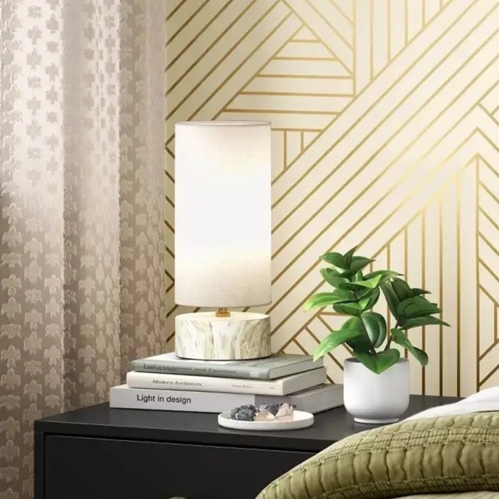 Faux Marble Mini Table Lamp - Threshold™